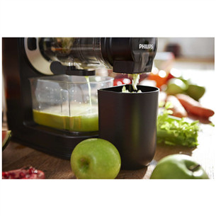 Philips Viva Collection, slow, 150 W, black/silver - Juice extractor Item - HR1889/70