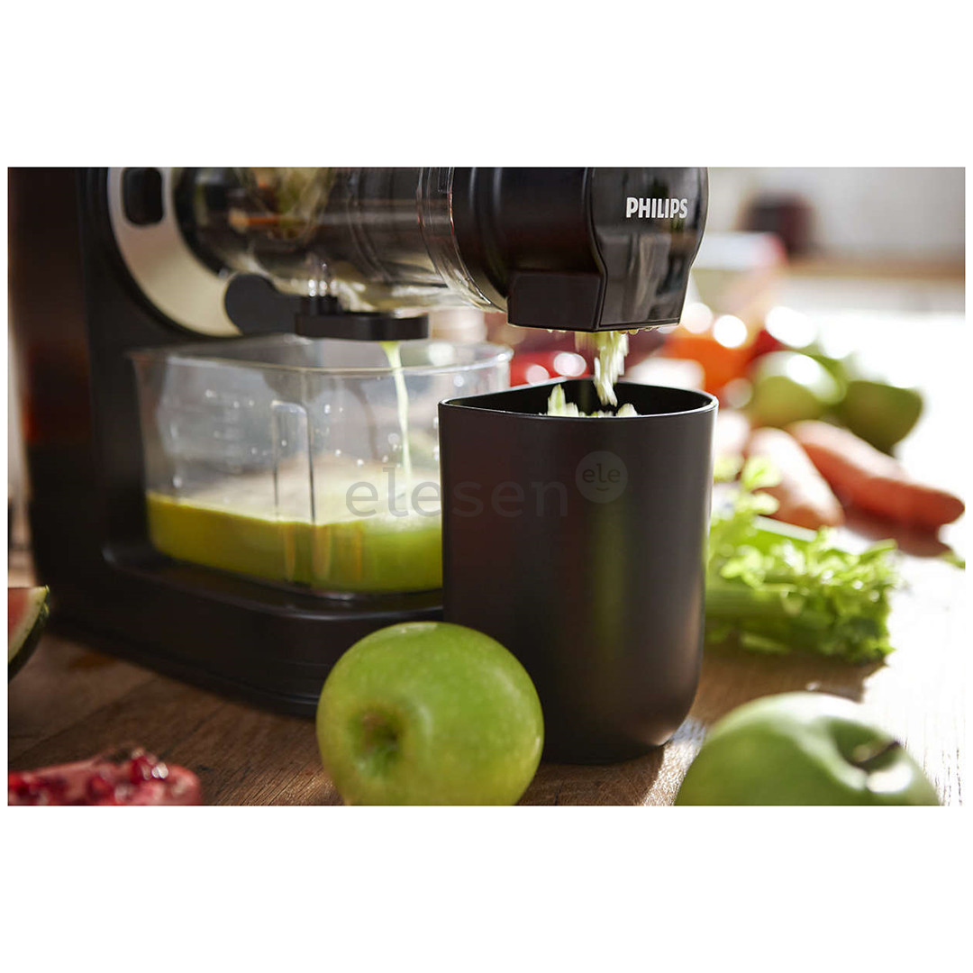 Philips Viva Collection, slow, 150 W, black/silver - Juice extractor Item - HR1889/70