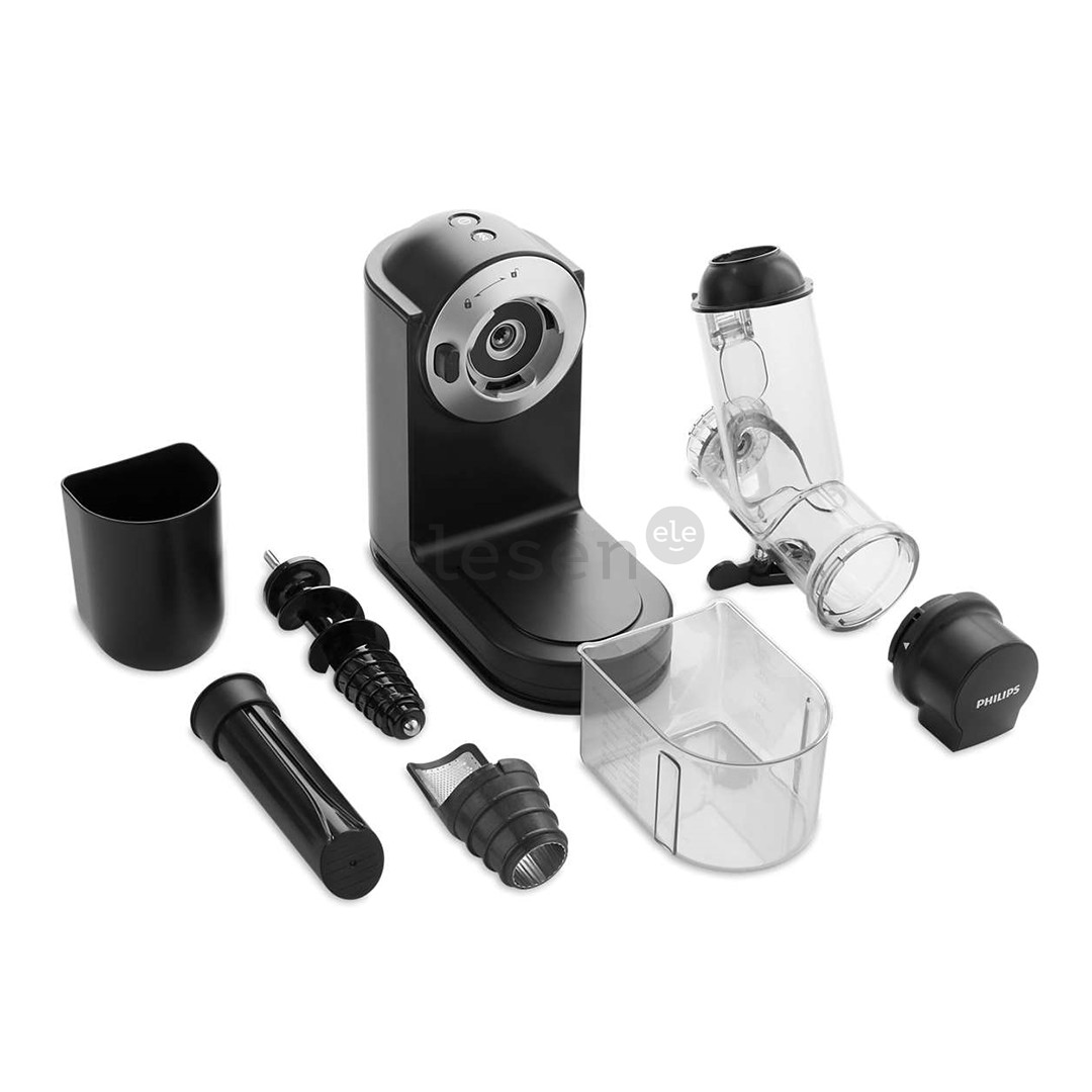 Philips Viva Collection, slow, 150 W, black/silver - Juice extractor Item - HR1889/70