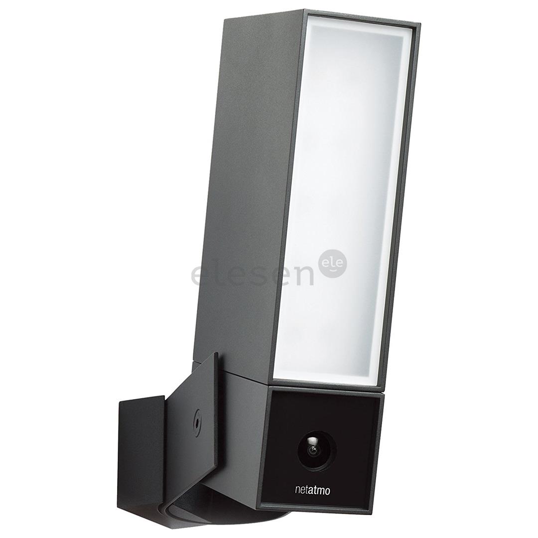 Netatmo Presence, 4 МП, WiFi, обнаружение людей, автомобилей и животных, ночной режим, черный - Наружная камера видеонаблюдения со светильником Товар - NOC01-EU