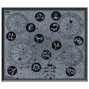 Hansa, width 57.5 cm, frame, grey/black - Built-in Ceramic Hob Item - BHC66504