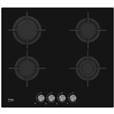 Beko, width 58 cm, black - Built-in Gas Hob