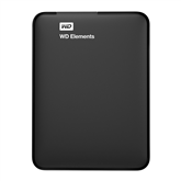 Išorinis kietasis diskas Western Digital Elements Portable 4TB 2.5", Juodas Prekė - WDBU6Y0040BBK-WESN
