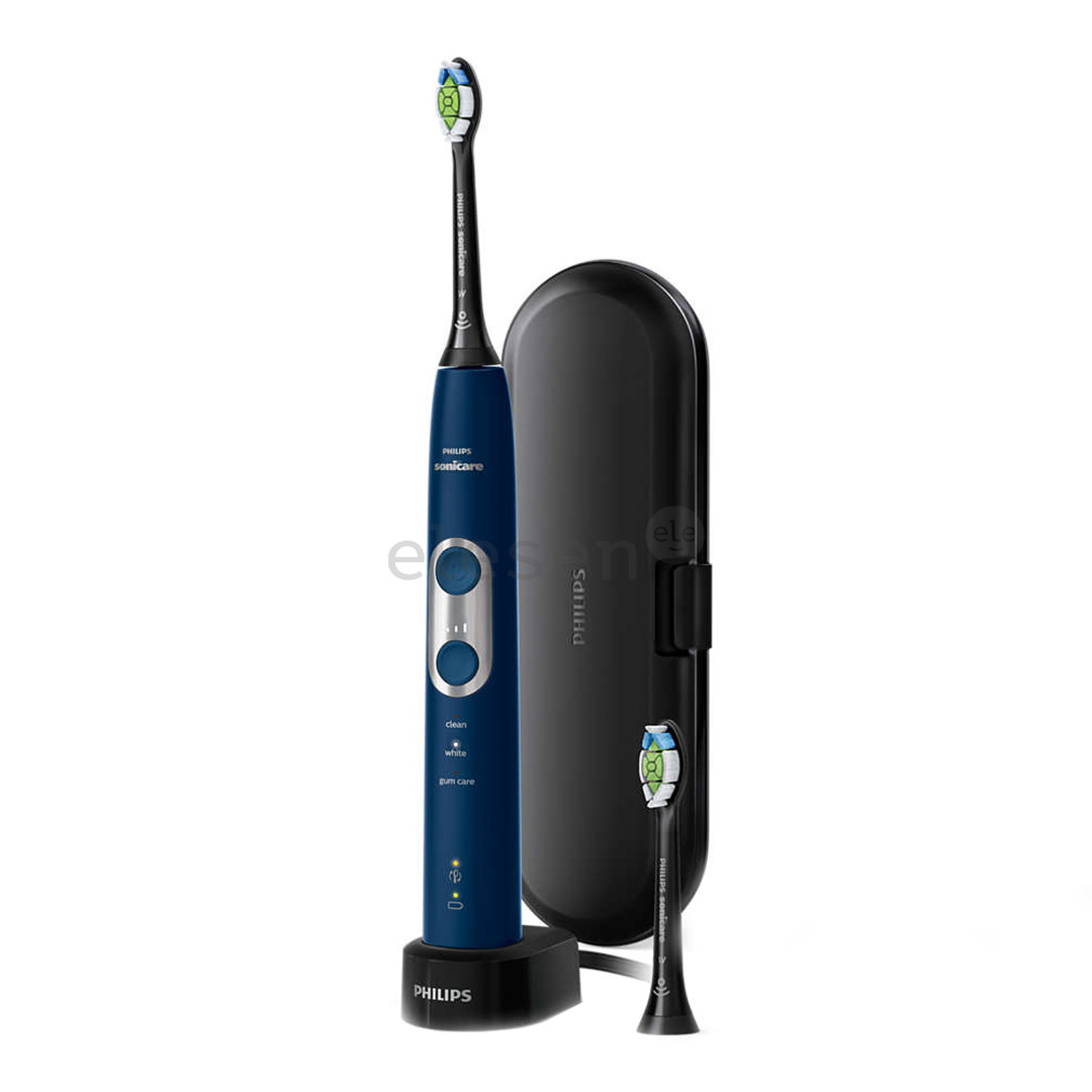 Philips Sonicare ProtectiveClean 6100, su kelioniniu dėklu, juodas/mėlynas - Elektrinis dantų šepetėlis