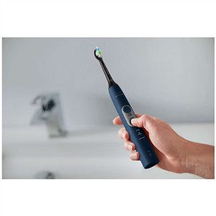 Philips Sonicare ProtectiveClean 6100, su kelioniniu dėklu, juodas/mėlynas - Elektrinis dantų šepetėlis