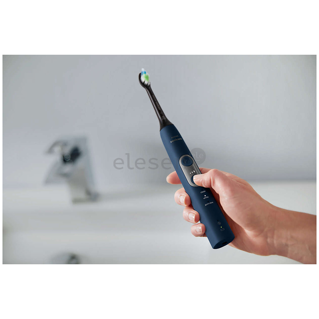 Philips Sonicare ProtectiveClean 6100, su kelioniniu dėklu, juodas/mėlynas - Elektrinis dantų šepetėlis