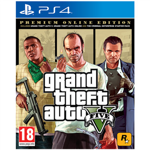 PS4 žaidimas Grand Theft Auto V Premium Online Edition Prekė - 5026555424271 5026555424271