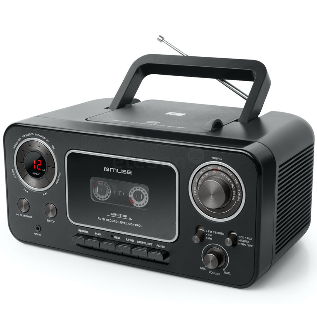 Magnetola Muse Prekė - M-182RDC, Juoda