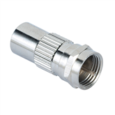F-plug -- coaxial plug adapter Hama