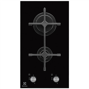 Electrolux, width 29 cm, black - Built-in Gas Hob EGC3322NVK