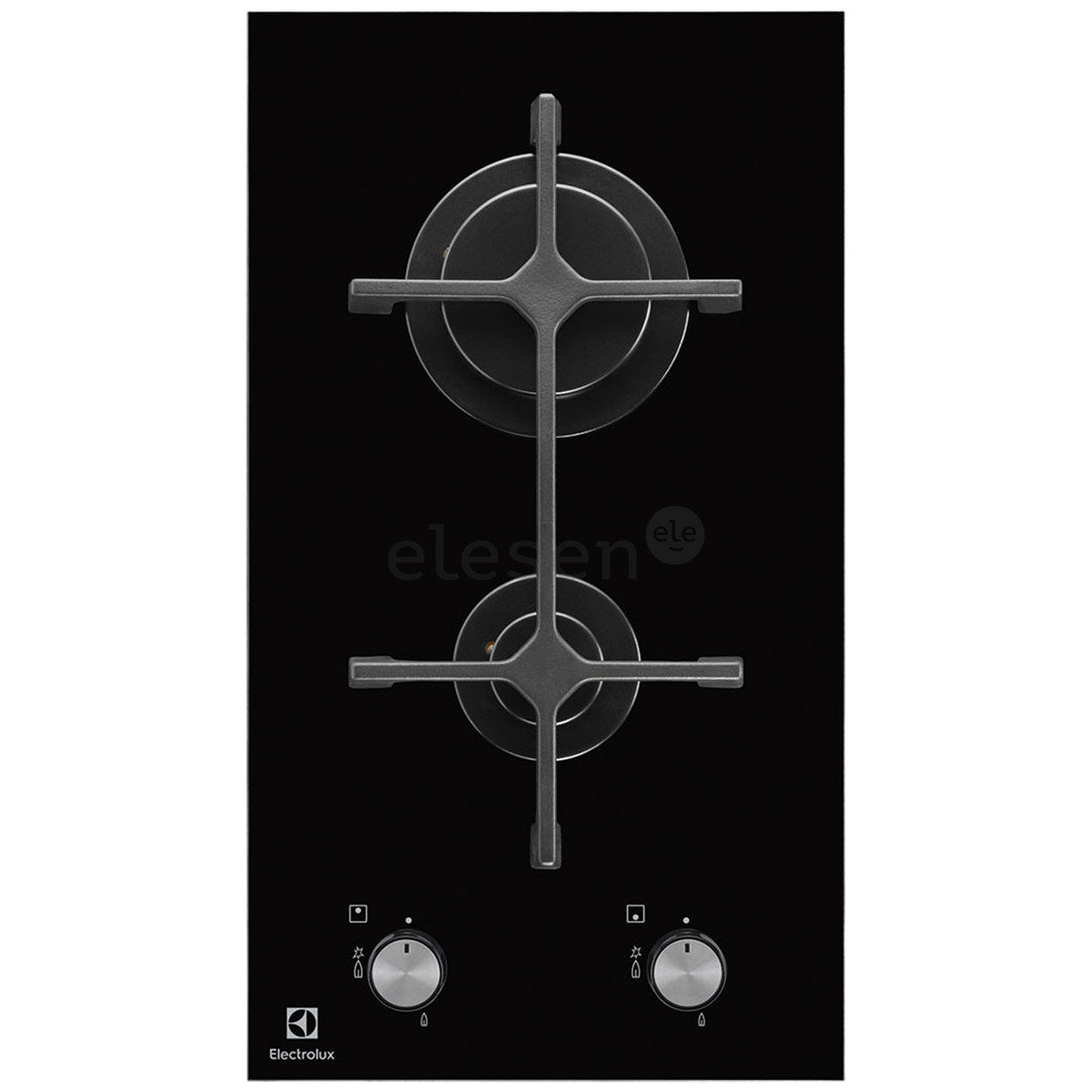 Electrolux, ширина 29 см, черный - Интегрируемая газовая варочная панель