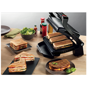 Elektrinis grilis Tefal Optigrill+ Prekė - GC712834, Juoda