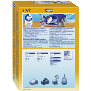Dulkių siurblių maišeliai Swirl Micropor S 70, 4vnt Prekė - S70MNEW