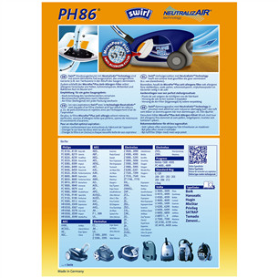 Swirl S-bag, 4 pcs - Dust bags