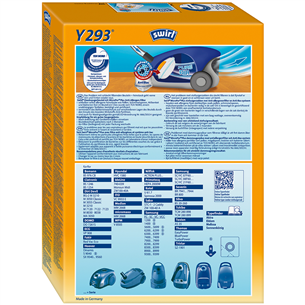 Dulkių siurblių maišeliai Swirl Micropor Y 293, 4vnt Prekė - Y293