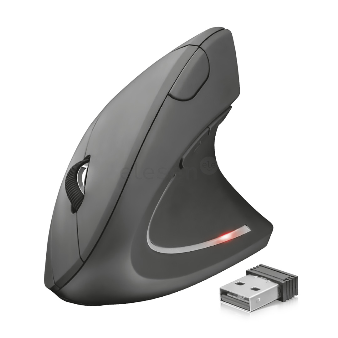 Trust Verto Ergonomic, black - Wireless Optical Mouse