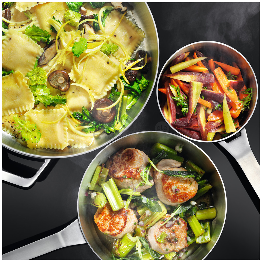 Electrolux, EcoTimer, ширина 59 см, без рамы,  белый - Интегрируемая индукционная варочная панель