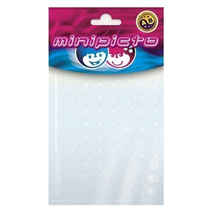Klaviatūros lipdukai Minipicto RUS, Balti Prekė - KB-UNICLR-RU-WHT-G KB-UNICLR-RU-WHT-G