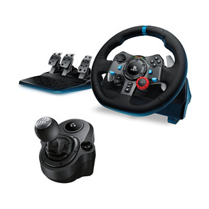 Žaidimų vairas + pavarų jungiklis Logitech G29 + Driving force skirtas PS5 / PS4 / PC Prekė - G29SHIFTER G29SHIFTER