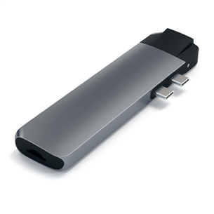 USB šakotuvas Satechi USB-C PRO Hub with 4K HDMI and Ethernet, Pilkas Prekė - ST-TCPHEM