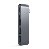 USB šakotuvas Satechi USB-C Pass Through USB Hub - 3-in-1 Prekė - ST-TCUPM