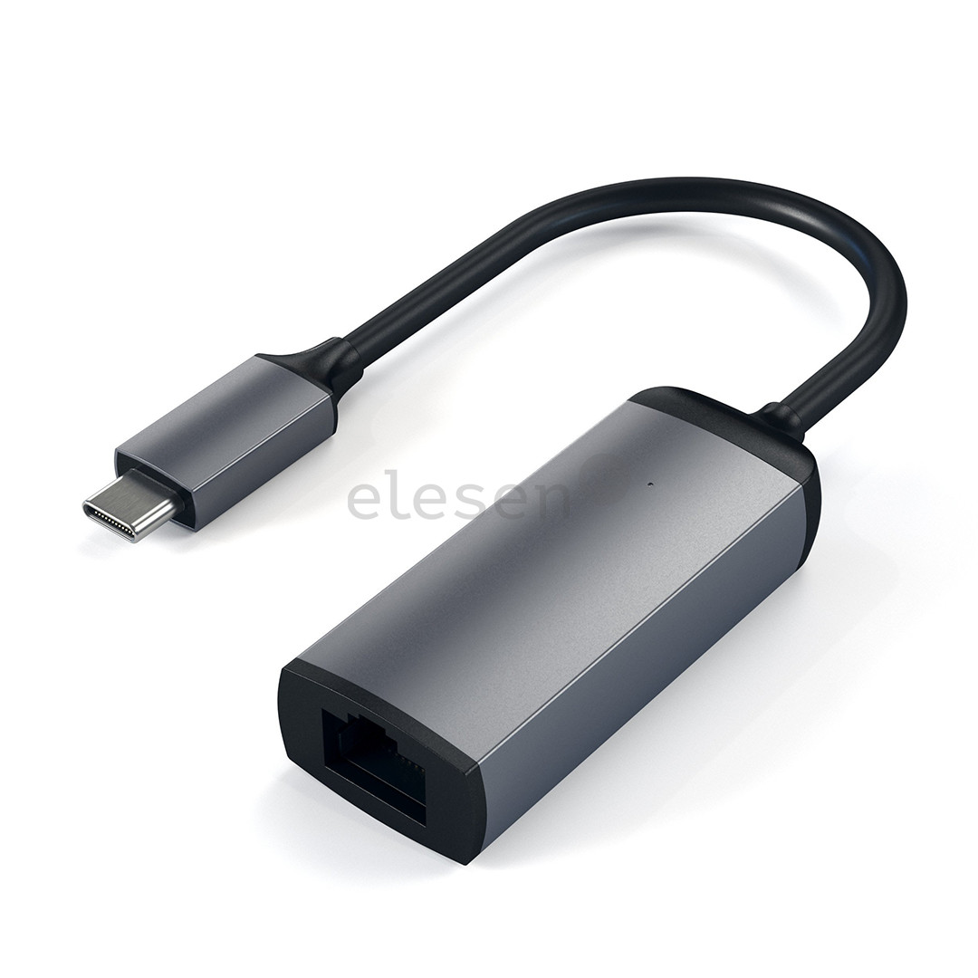 Satechi, USB C-Gigabit Ethernet, grey/black - Adapter