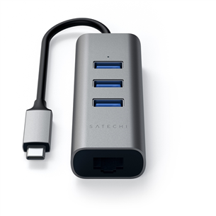 Šakotuvas Satechi USB-C + Gigabit Ethernet Prekė - ST-TC2N1USB31AM