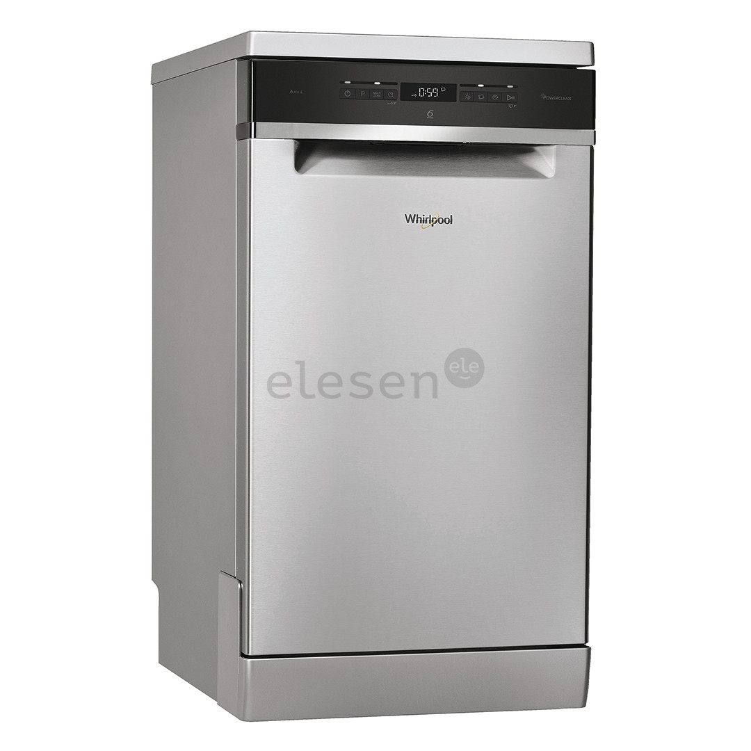 Whirlpool, 10 place settings, silver - Freestanding Dishwasher