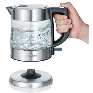 Severin, 1 L, inox/clear - Kettle Item - WK3468