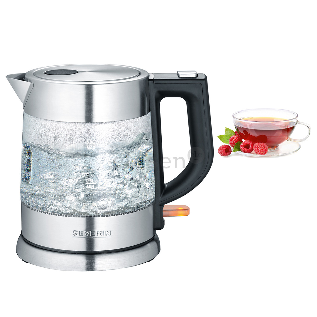 Severin, 1 L, inox/clear - Kettle Item - WK3468