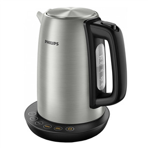 Philips Avance Collection, reguliuojama temperatūra, 1,7 L, pilkas/juodas - Virdulys