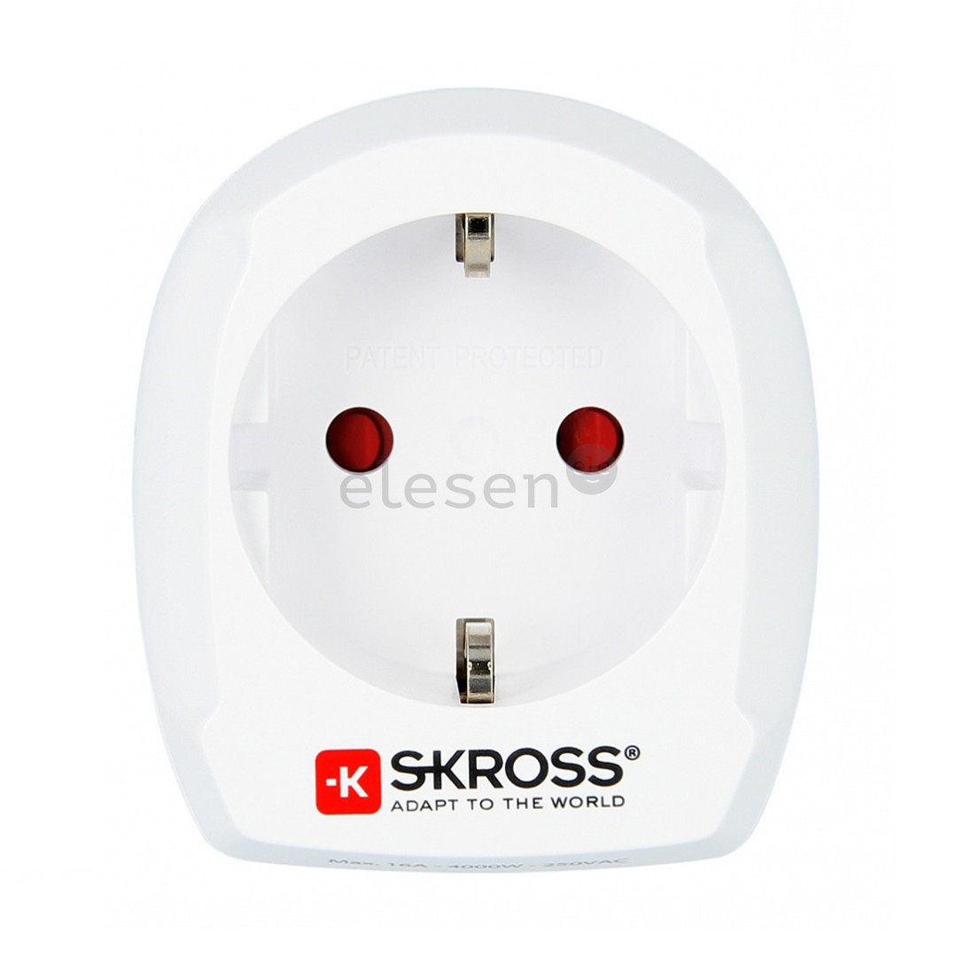 Travel adapter EUR -- UK Skross Item - 7640166320265