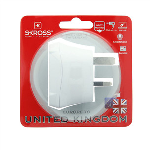 Travel adapter EUR -- UK Skross Item - 7640166320265