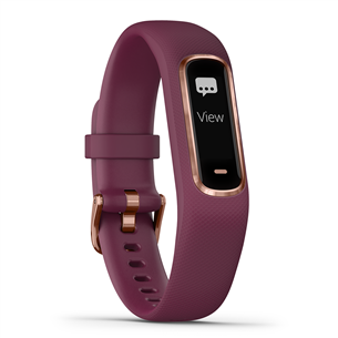 Išmanioji apyrankė Garmin Vivosmart 4, E EU, Merlot/Rose, S/M