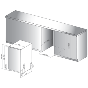 Įmontuojama indaplovė Whirlpool Prekė - WSIP4033PFE