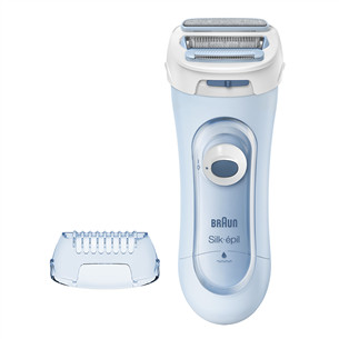 Braun Silk-épil Wet & Dry, mėlynas - Skustuvas LS5160