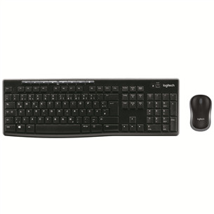 Logitech MK270, US, juoda - Klaviatūra ir pelė 920-004508