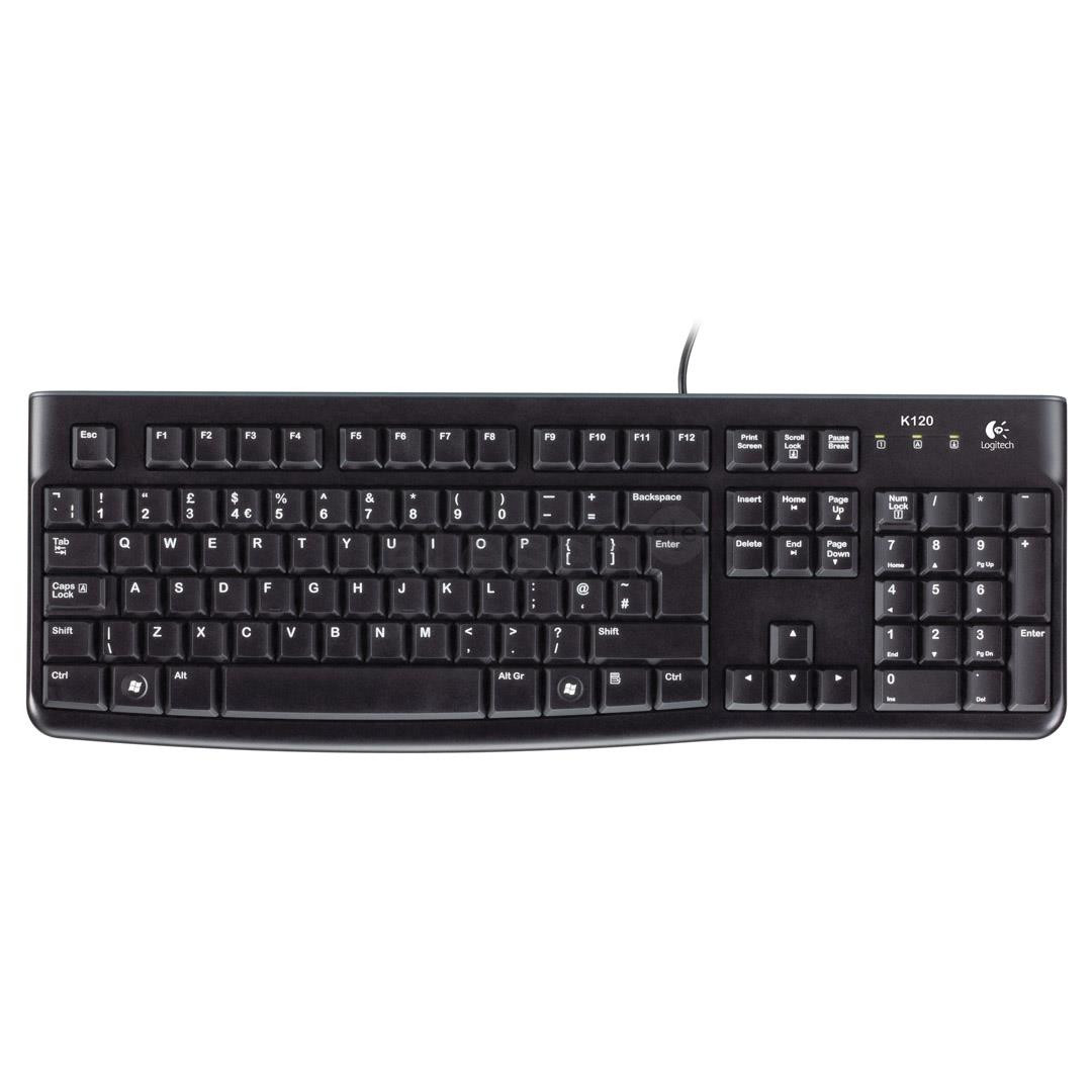 Logitech K120, EST, черный - Клавиатура
