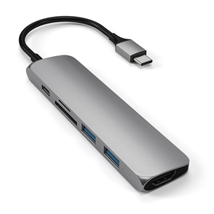 Šakotuvas Satechi USB-C Multi-port 4K + SD-skaitytuvas, Prekė - ST-SCMA2M ST-SCMA2M