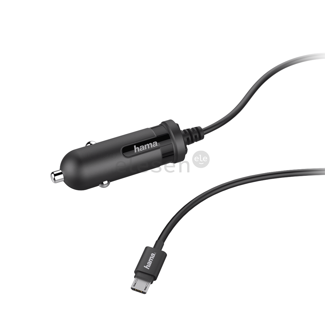 Automobilinis įkroviklis Hama Micro USB, 2.4A