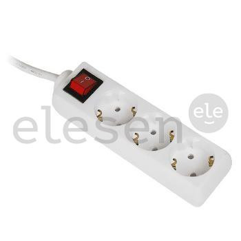 Hama, 3 m, 3 lizdai, baltas - Ilgiklis