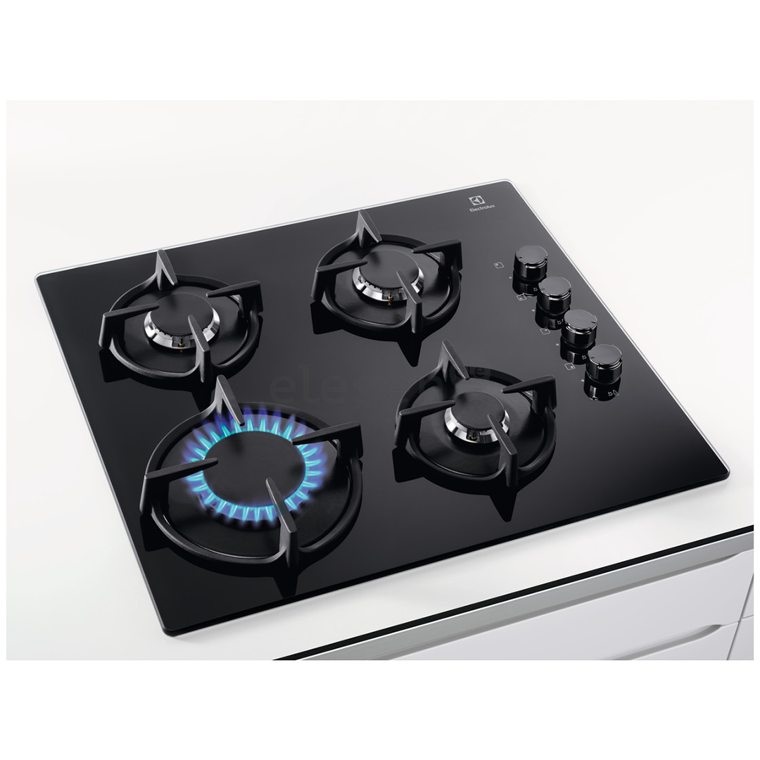 Electrolux 600, ширина 59 см, черный - Интегрируемая газовая варочная панель