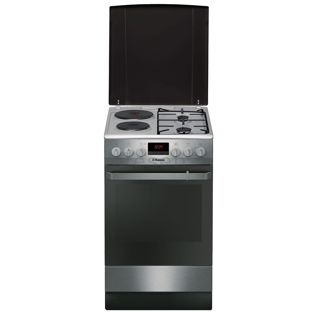 Hansa, 62 L, inox - Freestanding Combined Cooker with Electric Oven
