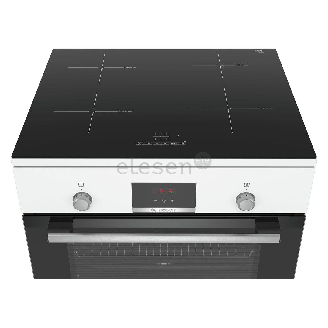 Bosch Serie 4, 66 л, белый - Отдельностоящая индукционная плита