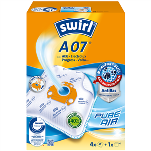 Dulkių siurblių maišeliai Swirl Micropor A 07, 4vnt Prekė - A07MNEW A07MNEW