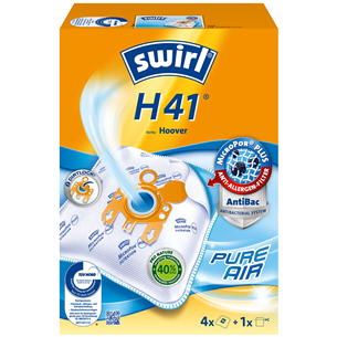 Dulkių siurblių maišeliai Swirl Micropor H 41, 4vnt Prekė - H41MNEW H41MNEW