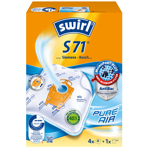 Dulkių siurblių maišeliai Swirl Micropor S 71, 4vnt Prekė - S71MNEW S71MNEW