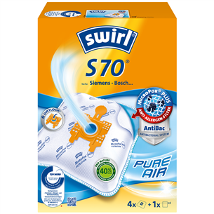 Dulkių siurblių maišeliai Swirl Micropor S 70, 4vnt Prekė - S70MNEW S70MNEW