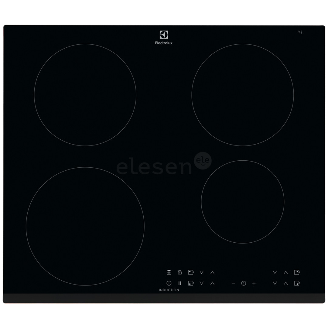 Electrolux 300, plotis 59 cm, berėmė, juoda - Įmontuojama indukcinė kaitlentė