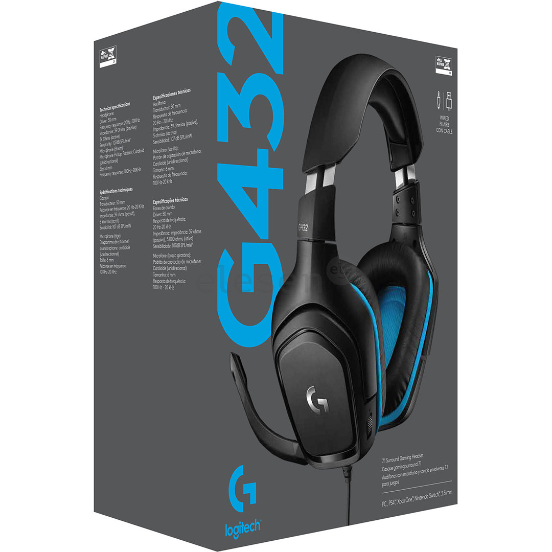 Гарнитура 7.1 Logitech G432 Товар - 981-000770